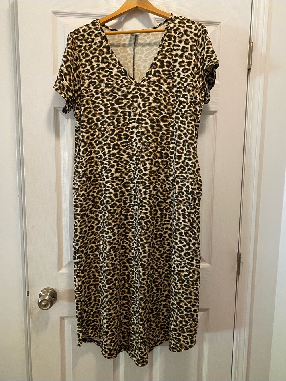 Smash & Tess Leopard Print V-Neck Women's Dress